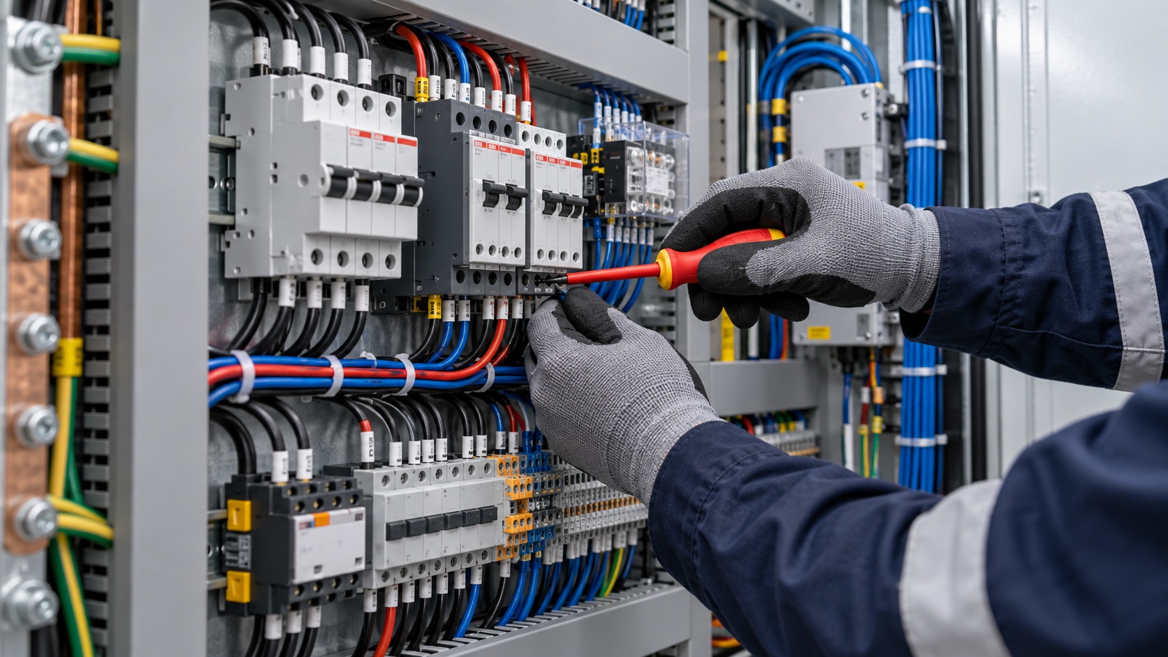 Pemeriksaan panel listrik