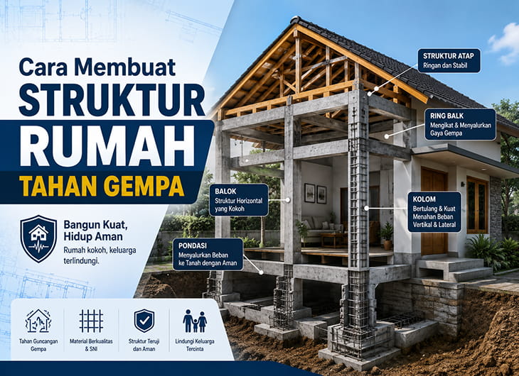 Cara Membuat Struktur Rumah Tahan Gempa