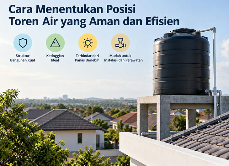 Cara Menentukan Posisi Toren Air yang Aman dan Efisien