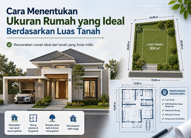 Cara Menentukan Ukuran Rumah yang Ideal Berdasarkan Luas Tanah