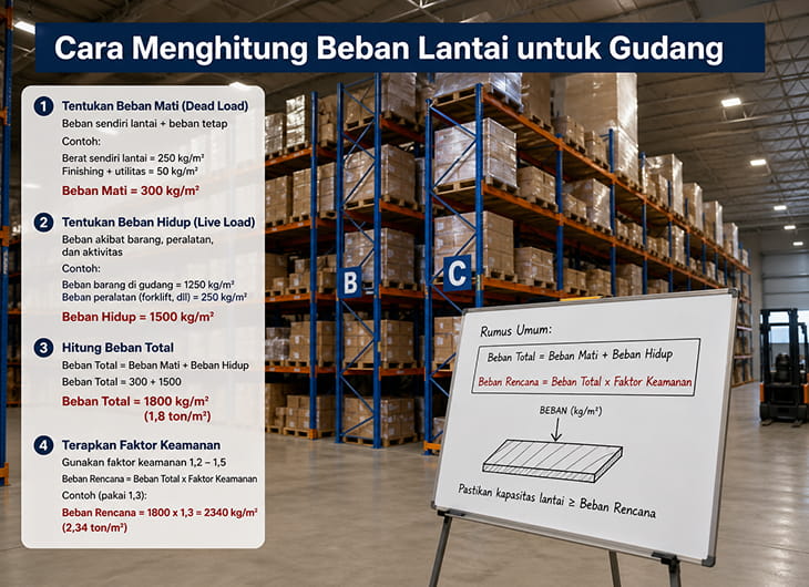 Cara Menghitung Beban Lantai untuk Gudang (Panduan Lengkap & Praktis)
