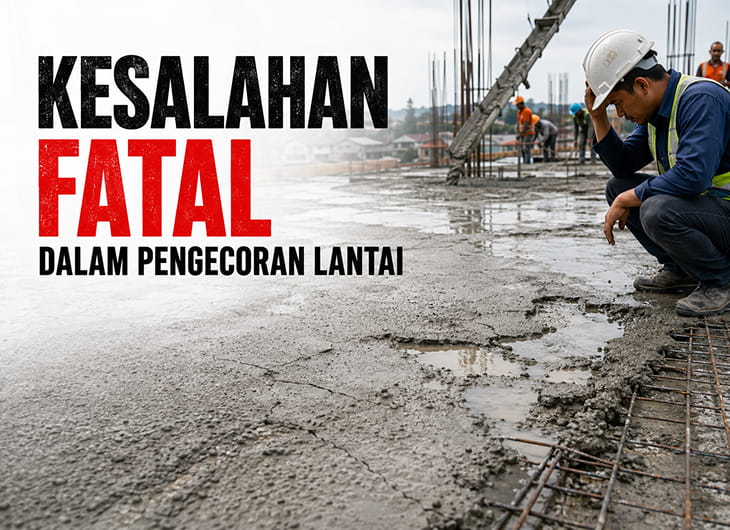 Kesalahan Fatal dalam Pengecoran Lantai: Penyebab, Dampak, dan Cara Mencegahnya