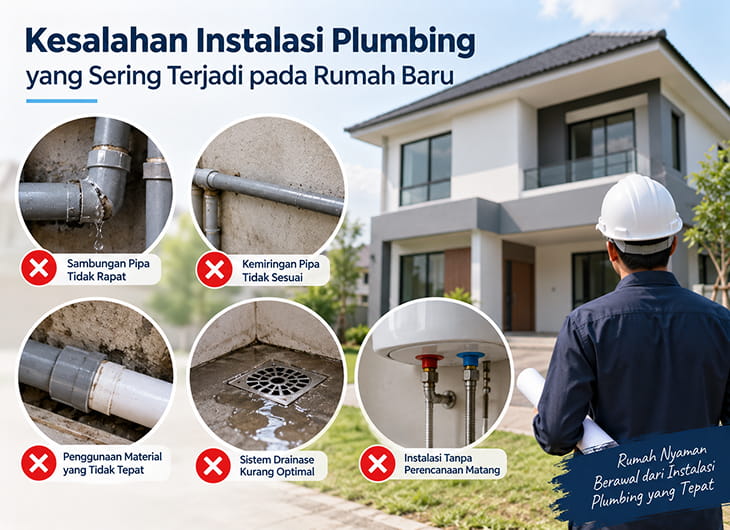 Kesalahan Instalasi Plumbing yang Sering Terjadi pada Rumah Baru