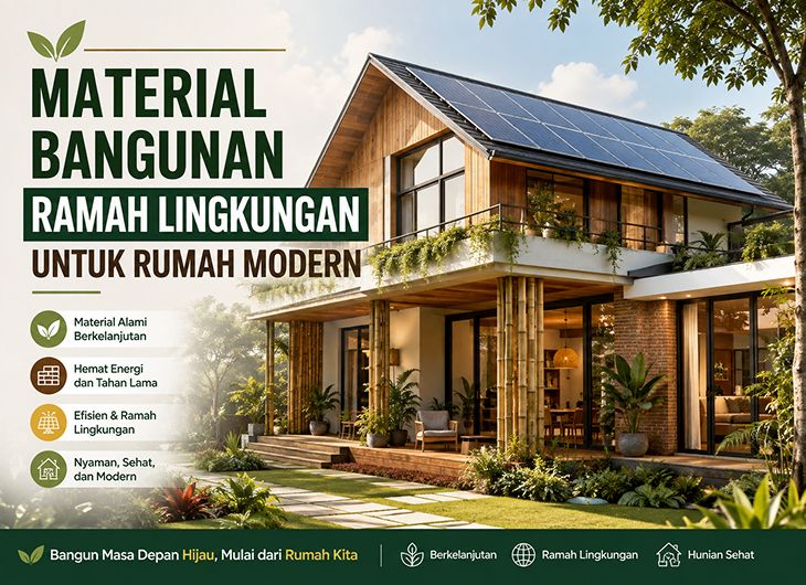 Material Bangunan Ramah Lingkungan untuk Rumah Modern