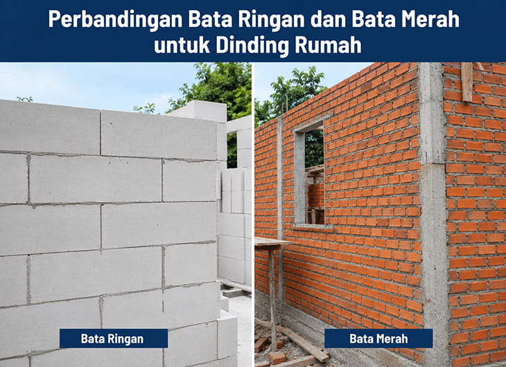 Perbandingan Bata Ringan dan Bata Merah untuk Dinding Rumah