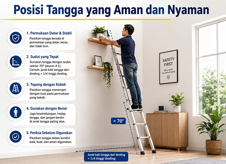 Posisi Tangga yang Aman dan Nyaman: Panduan Membuat Hunian Lebih Fungsional