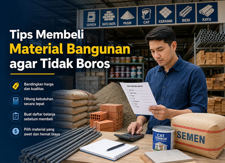 Tips Membeli Material Bangunan agar Tidak Boros