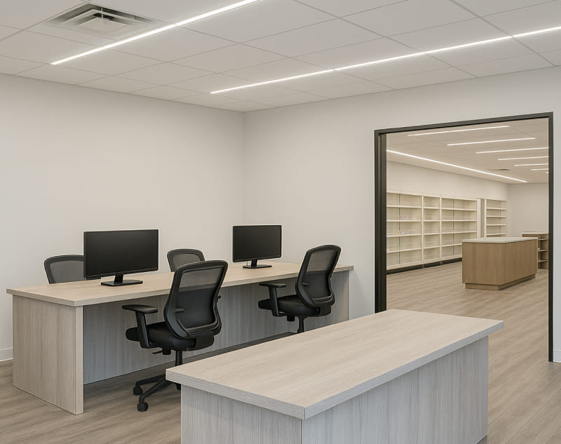 Pekerjaan interior kantor & retail